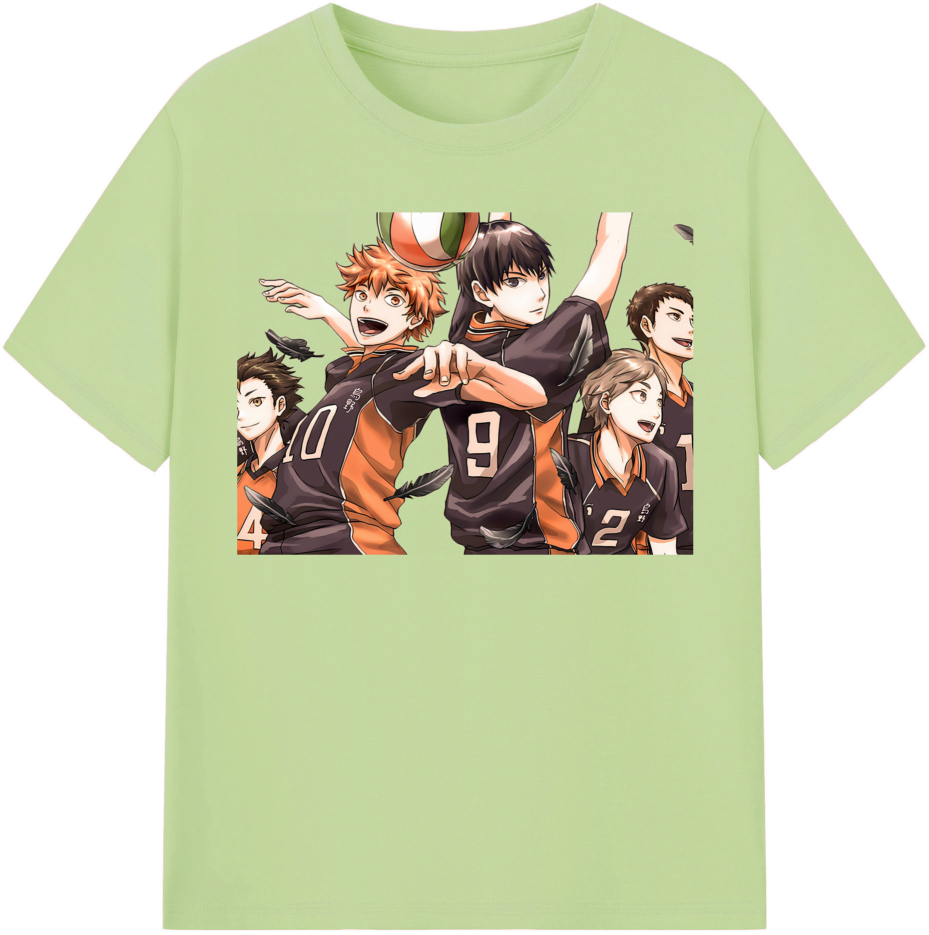 （画像用） ハイキュー!! Haikyu!! 綿100％半袖Tシャツ（フロントプリント）